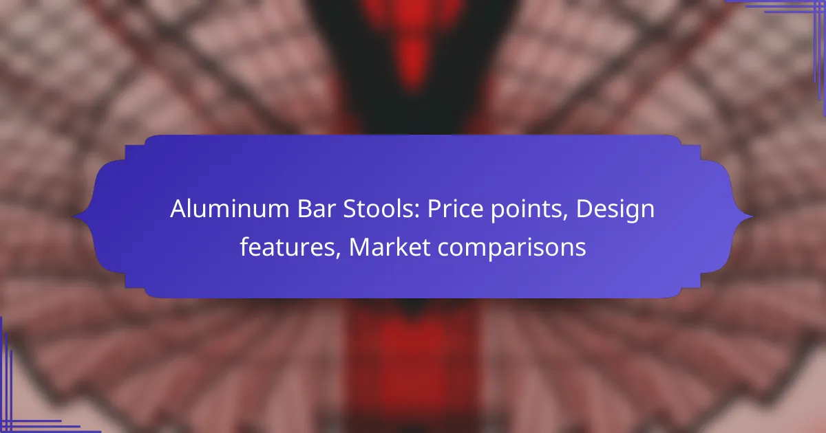 Aluminum Bar Stools: Price points, Design features, Market comparisons
