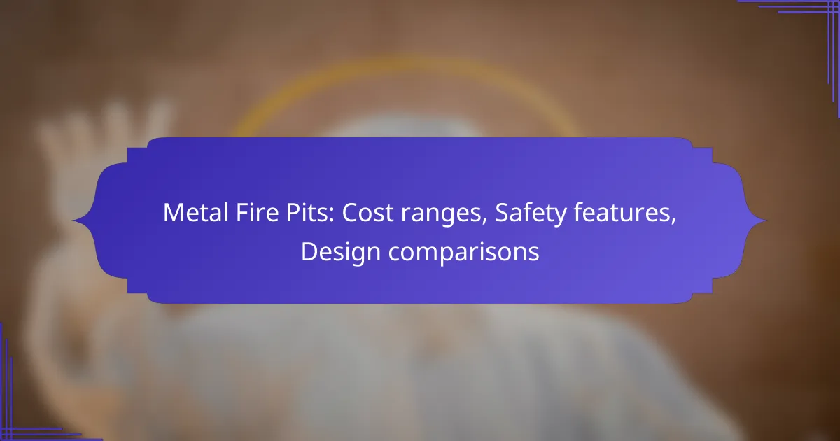 Metal Fire Pits: Cost ranges, Safety features, Design comparisons